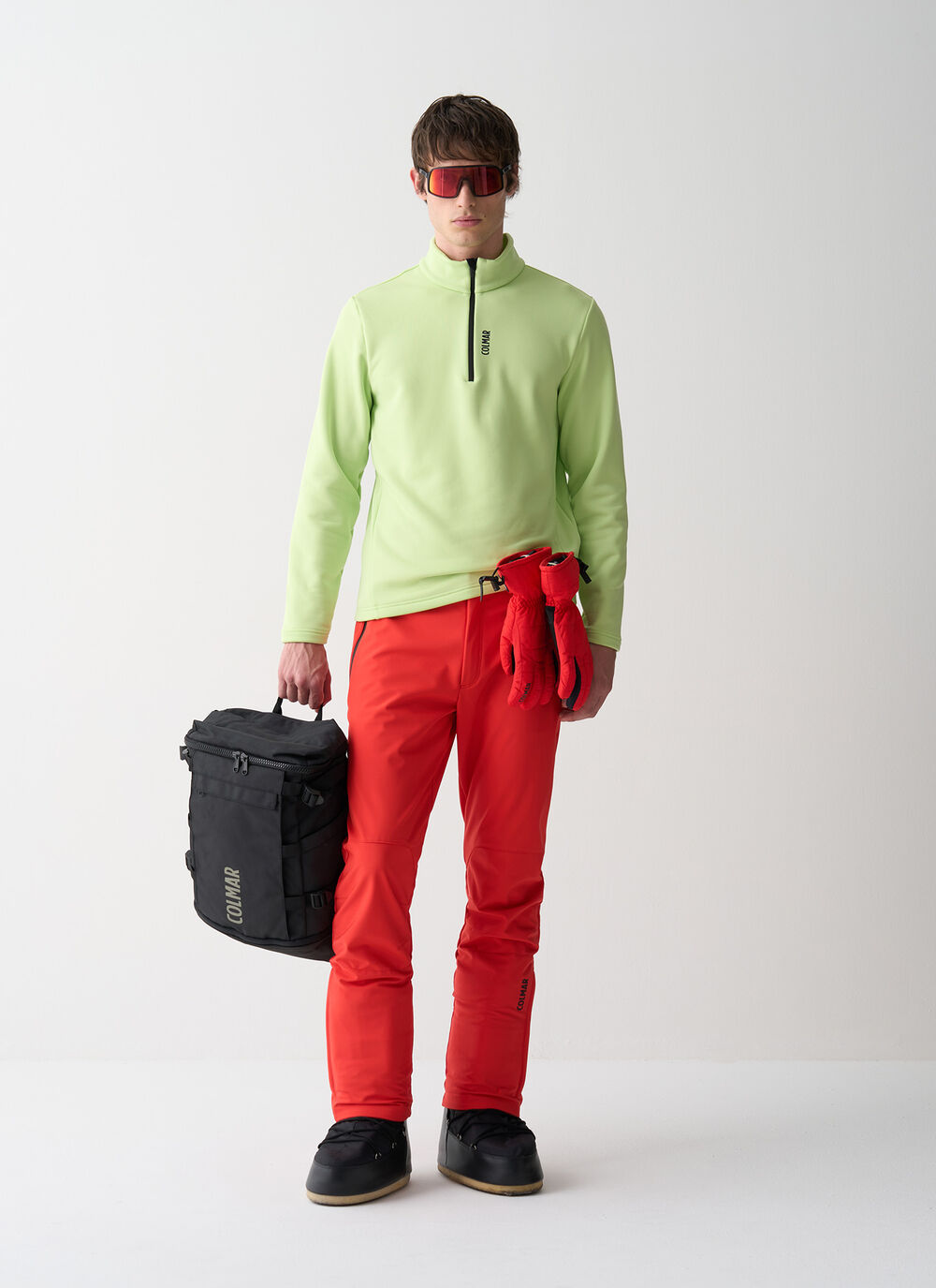 Half-zip stretch ski fleece image number 0