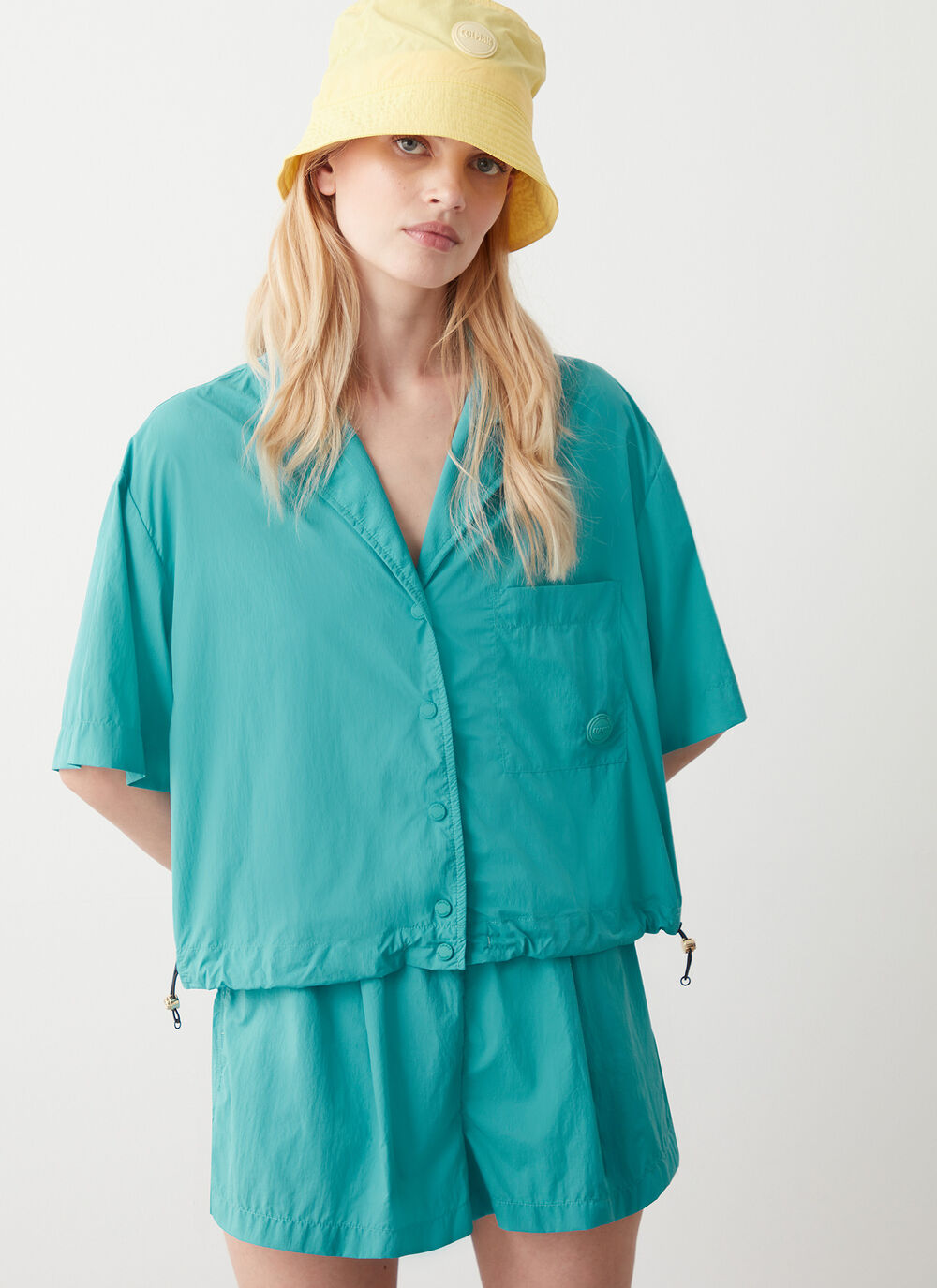 Shirt in water-repellent nylon image number 0