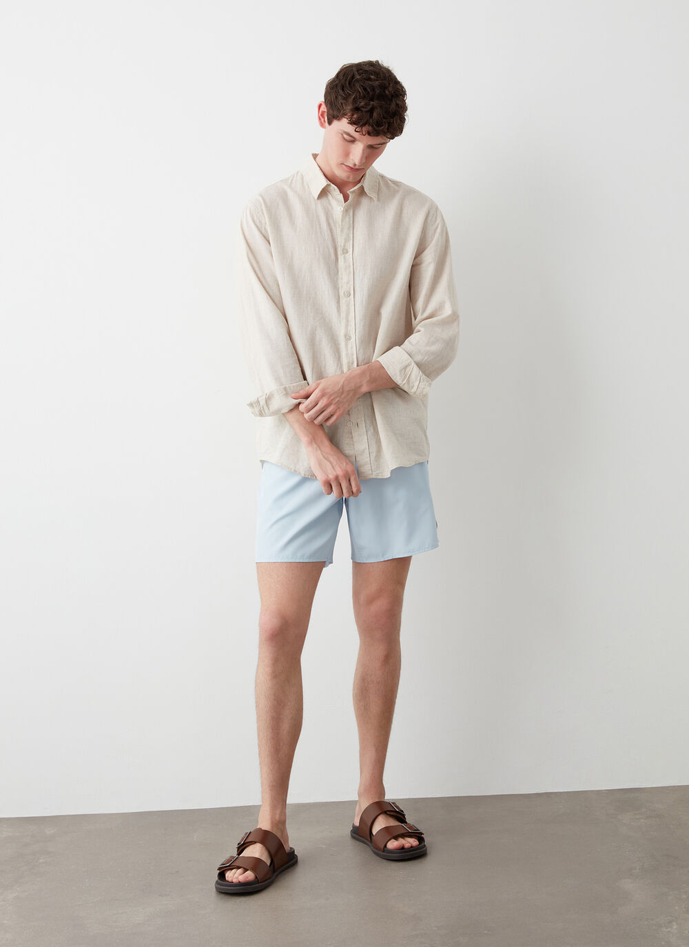 Maillot de bain de couleur unie image number 1