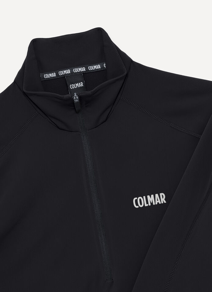 Thermal stretch ski jumper with half-zip image number 6