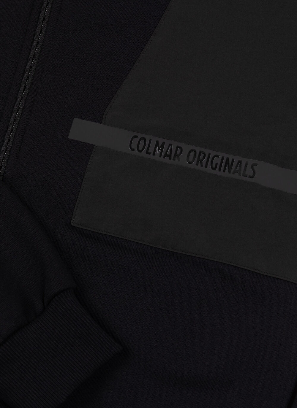 Full-zip sweatshirt with nylon details image number 6