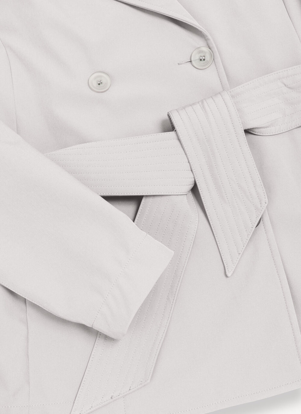 Short waterproof trench coat image number 6