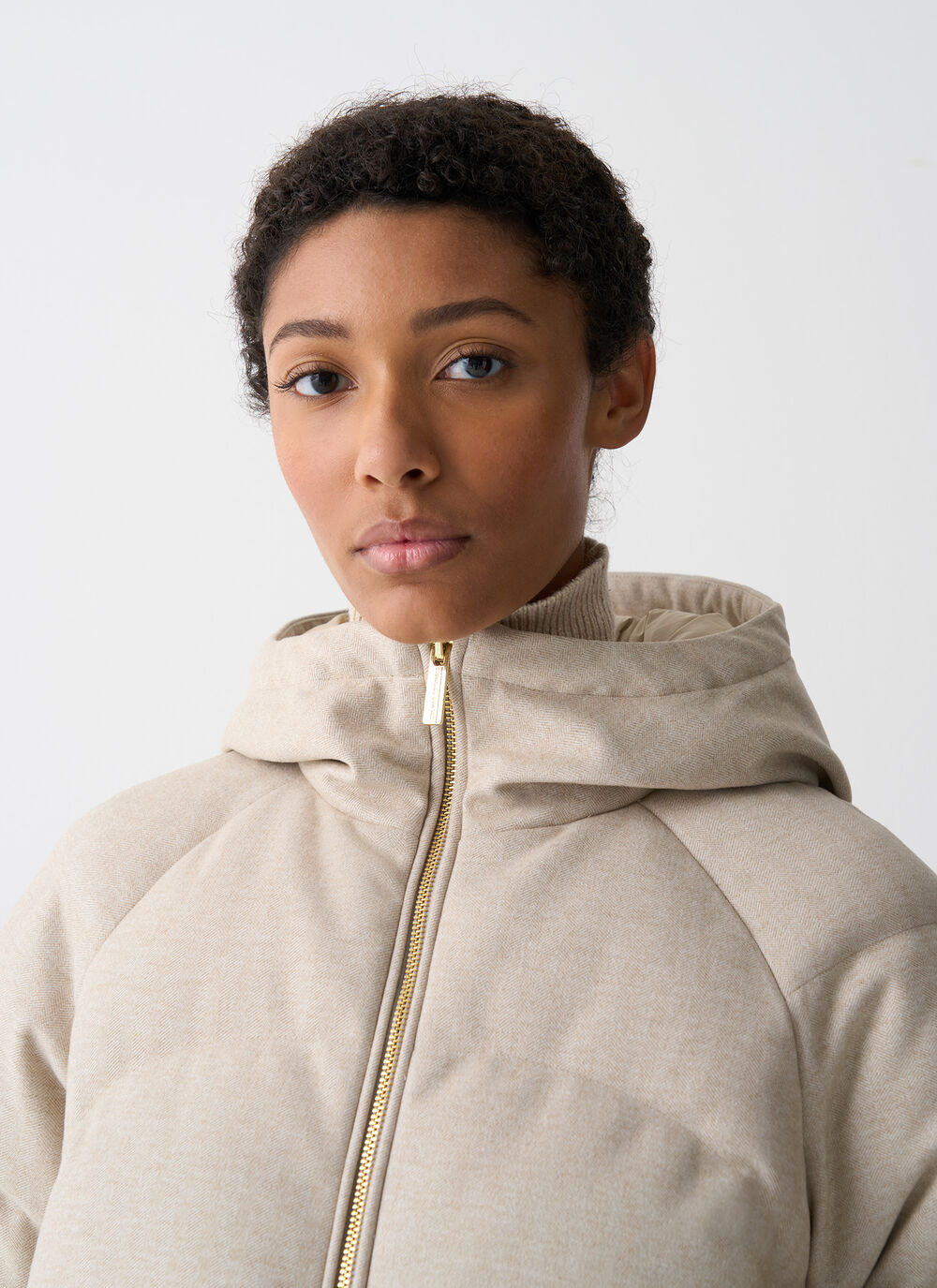 Daunenmantel mit Chevron-Muster  image number 2