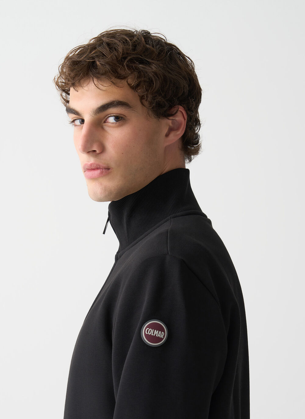 Cotton high-neck sweatshirt image number 2