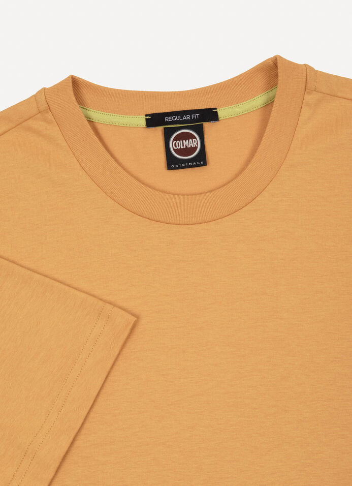 Solid-color short-sleeved T-shirt image number 6