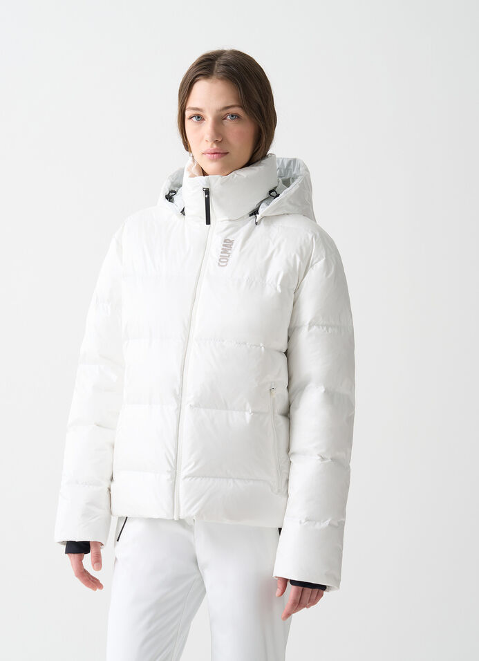 Puffy padded ski jacket image number 1