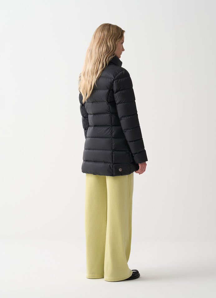 Long fitted down jacket image number 3