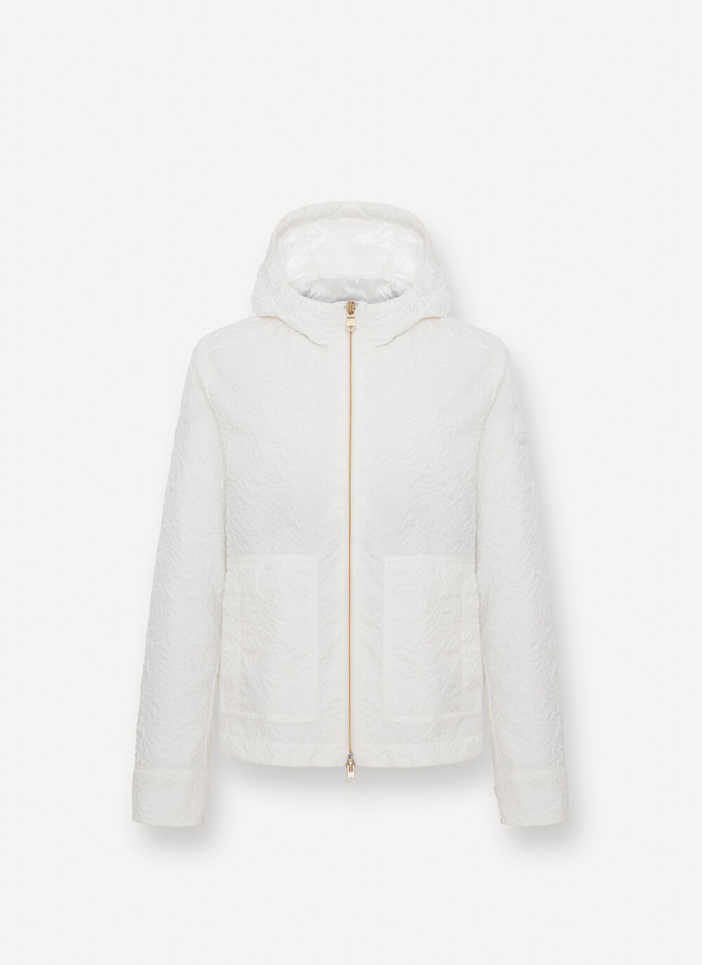 Embossed hooded jacket image number 4