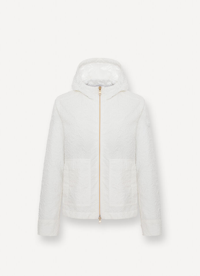 Embossed hooded jacket image number 4