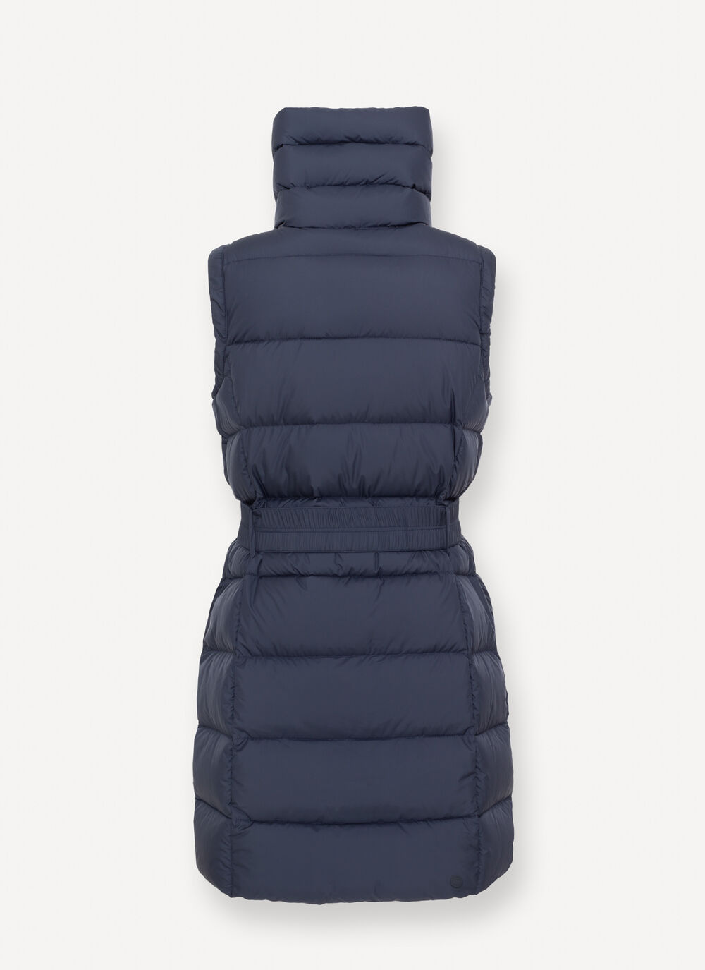 Matte down vest with belt image number 5