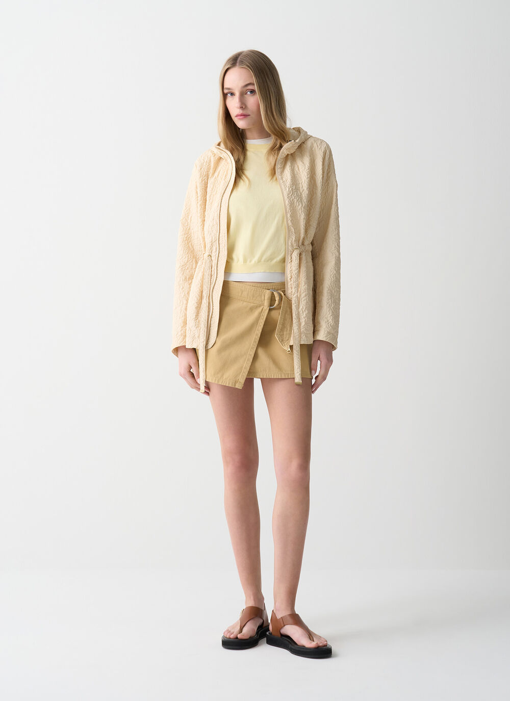 Gepr&auml;gte Jacke mit Tunnelzug image number 0