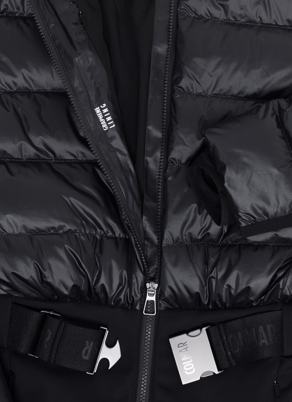 Softshell and down ski suit image number 6