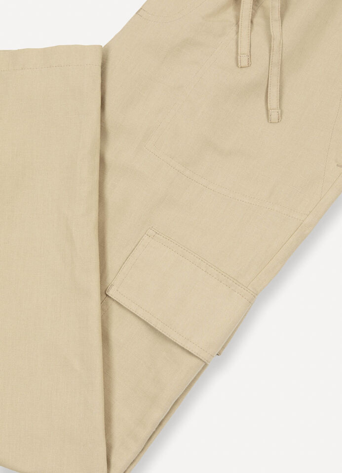 Linen safari trousers image number 6