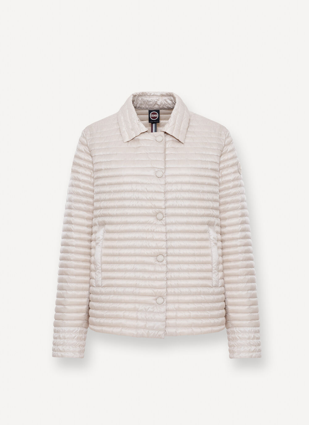 Ultra-light down jacket with collar image number 4