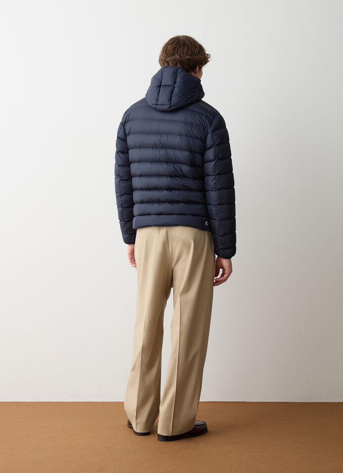 Sporty down jacket with detachable hood image number 3