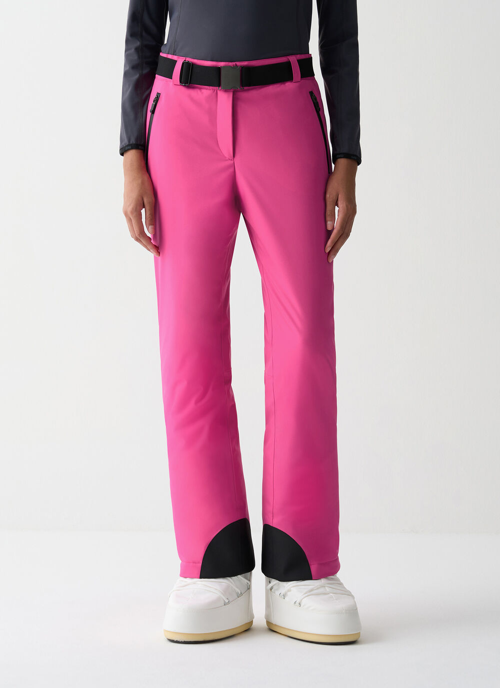 Padded ski pants with belt image number 1