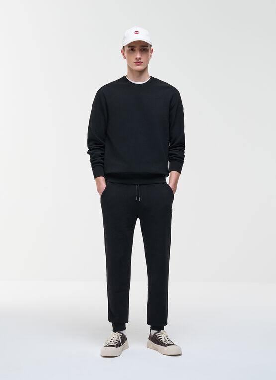 Rundhals-Sweatshirt mit Milleraies-Streifen