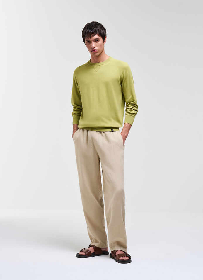 Lightweight crew neck pullover