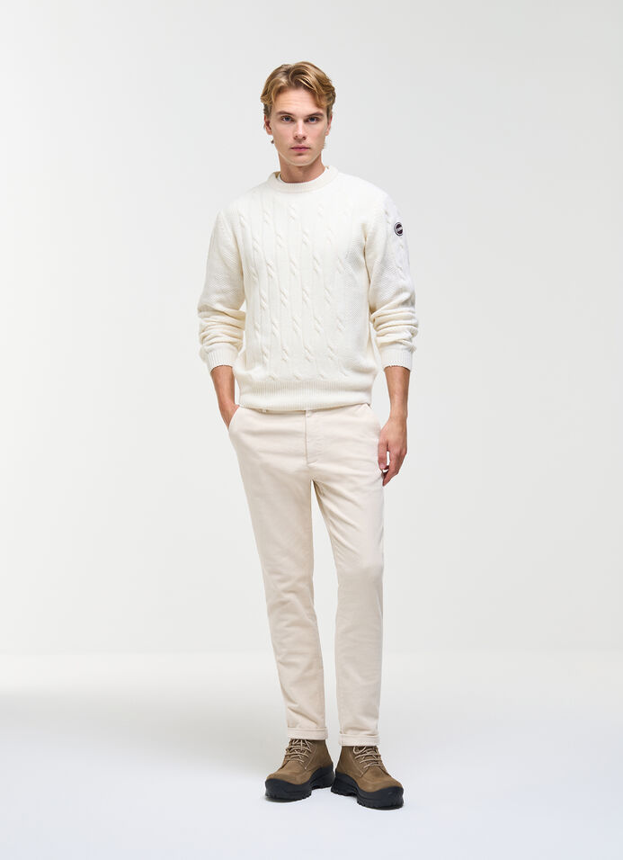 Cable knit sweater