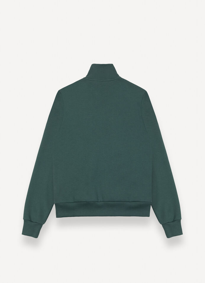 High-neck sweatshirt with half-zip image number 4