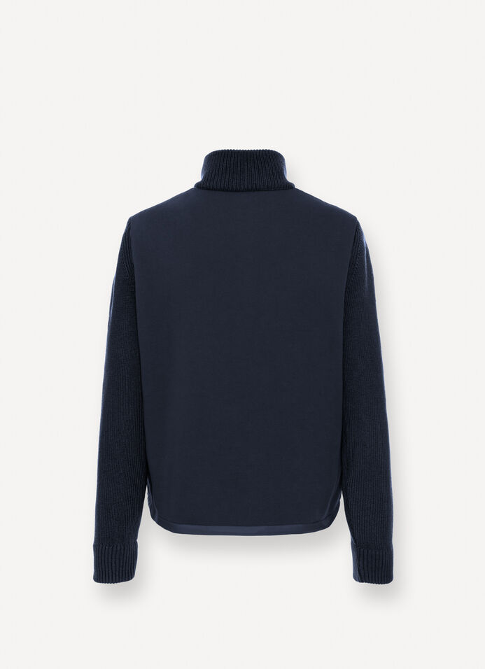Jacket with knit sleeves image number 5