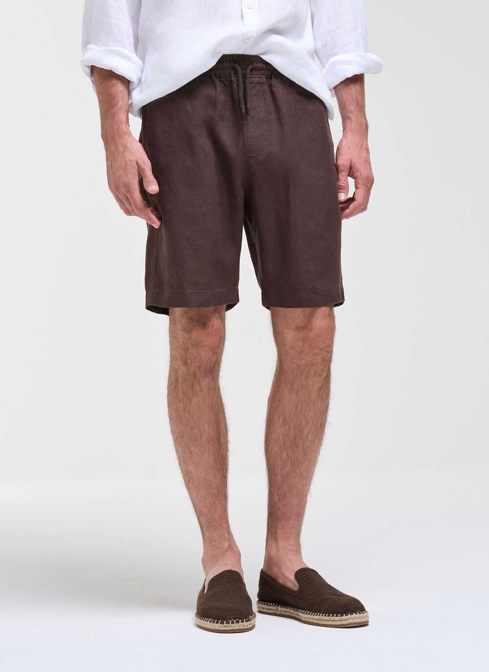 Linen Bermuda Shorts image number 1