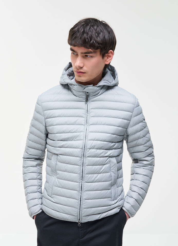 Light down jacket with hood