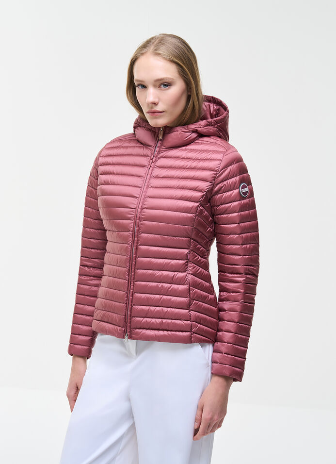 Light down jacket with hood