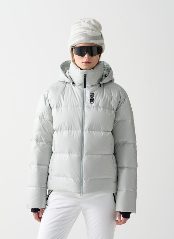 Puffy padded ski jacket