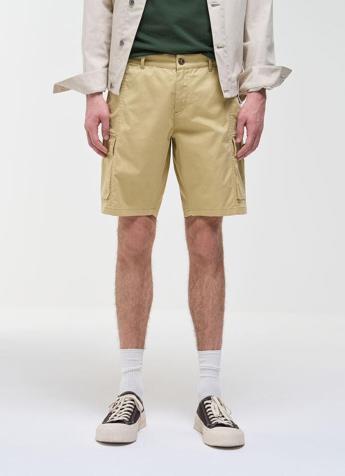 Cotton bermuda cargo shorts