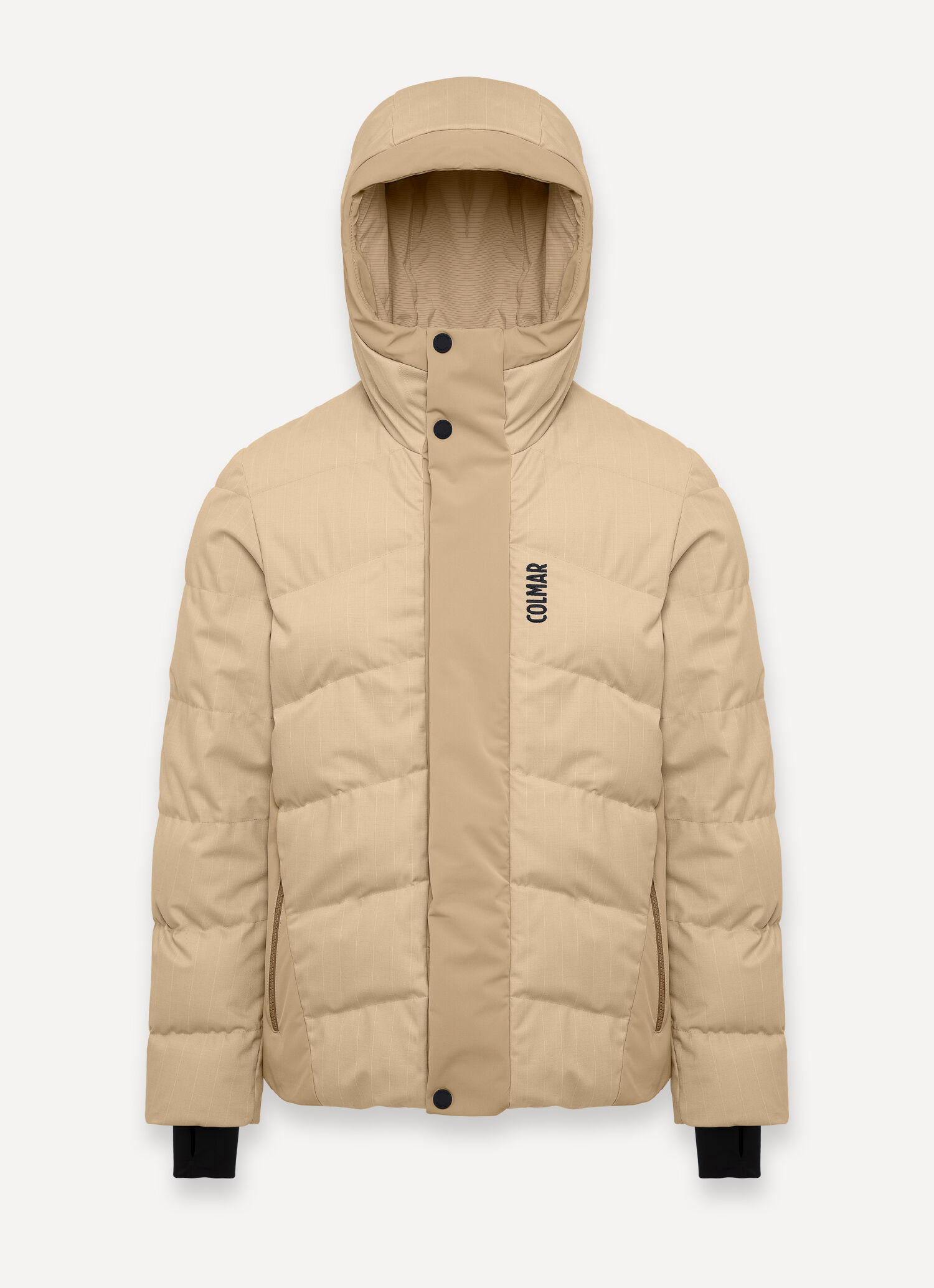Pinstripe ski jacket with neck warmer - CRUMBLE BROWN | Colmar