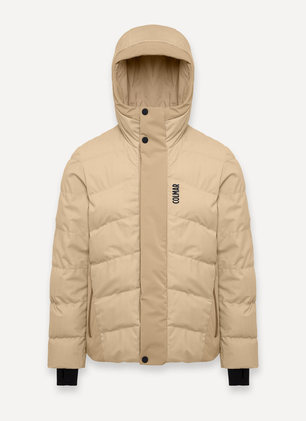 Pinstripe ski jacket with neck warmer image number 5