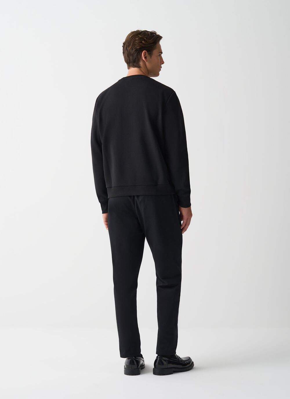 Cotton crew-neck sweatshirt image number 3