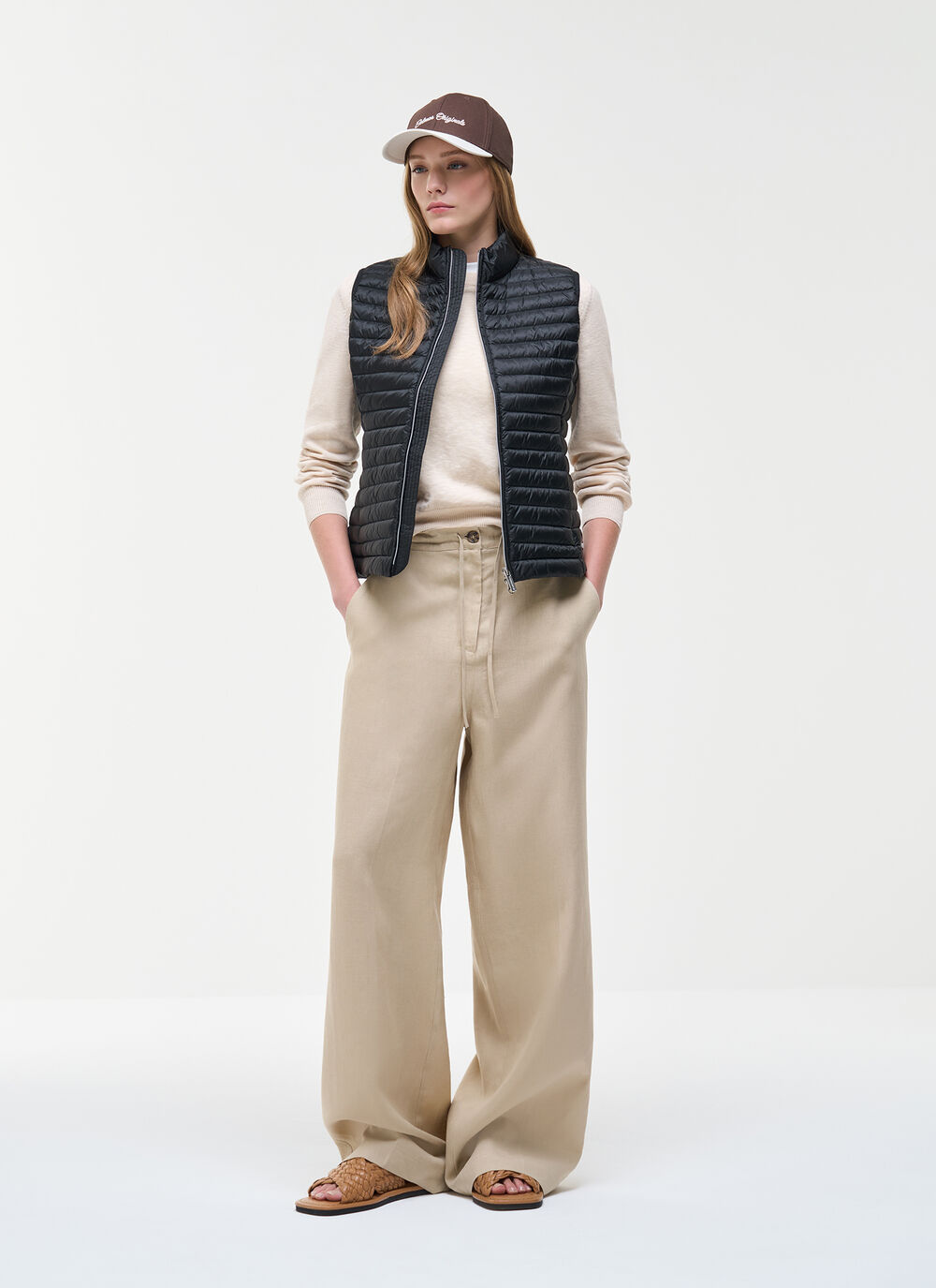 Doudoune sans manches en duvet l&eacute;ger image number 0