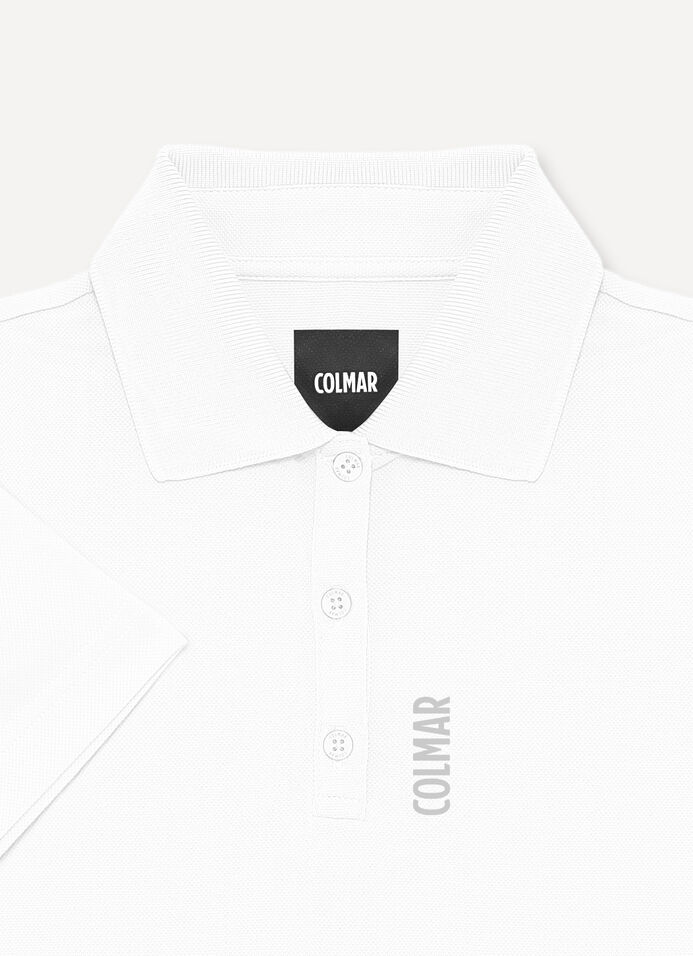 Technical piqué polo-shirt image number 6