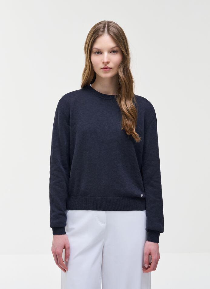 Lightweight M&eacute;lange Pullover