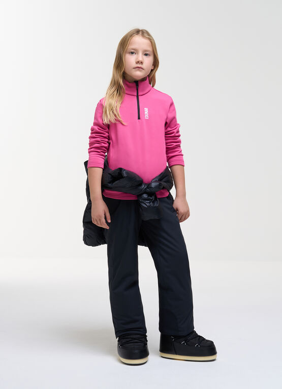 Girl's half-zip ski fleece