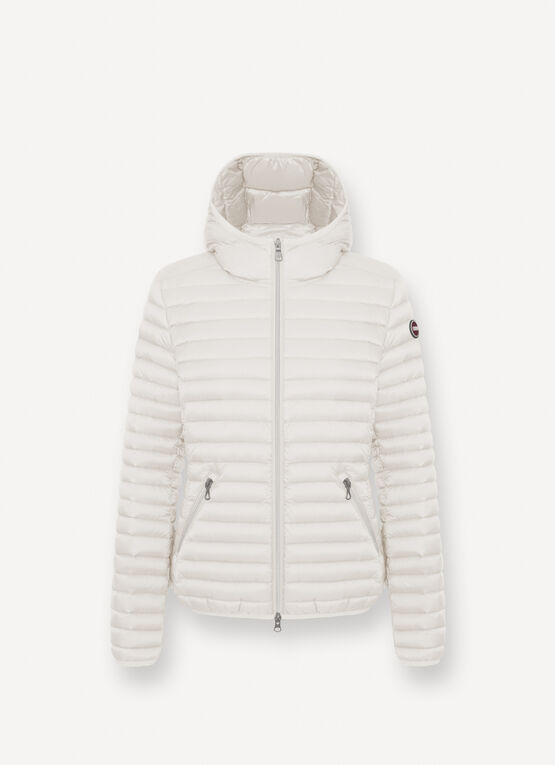 Hooded down jacket