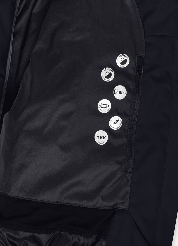 Cropped padded ski jacket image number 6