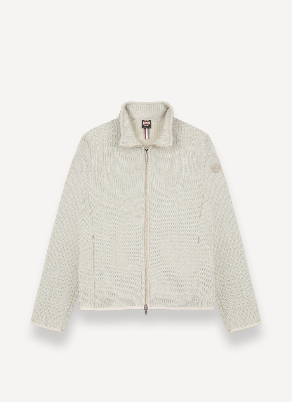 Rib-knit pullover with zip image number 4