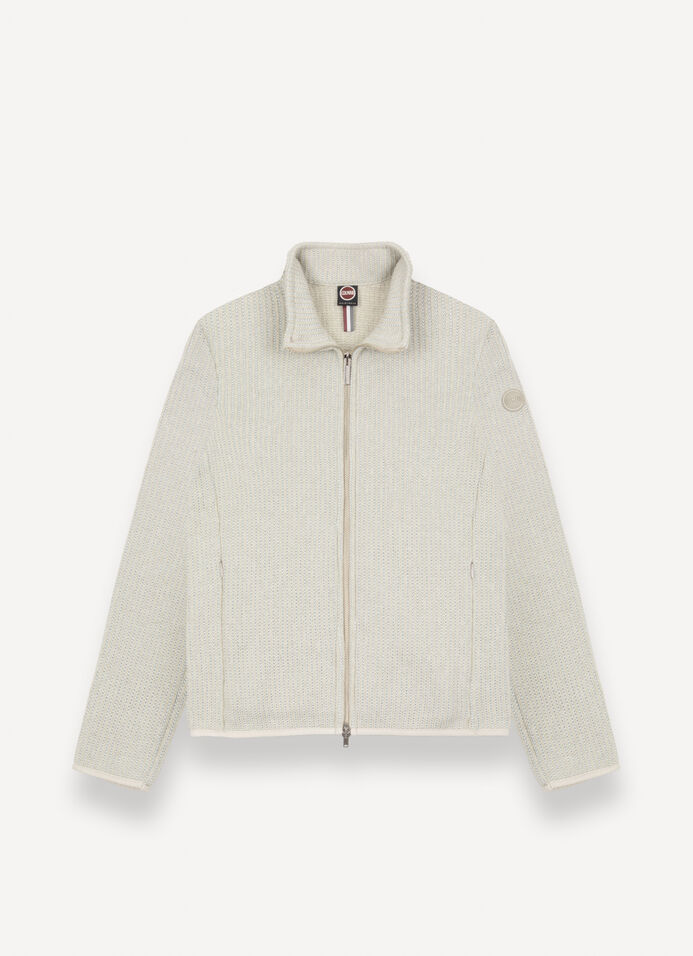 Rib-knit pullover with zip image number 4