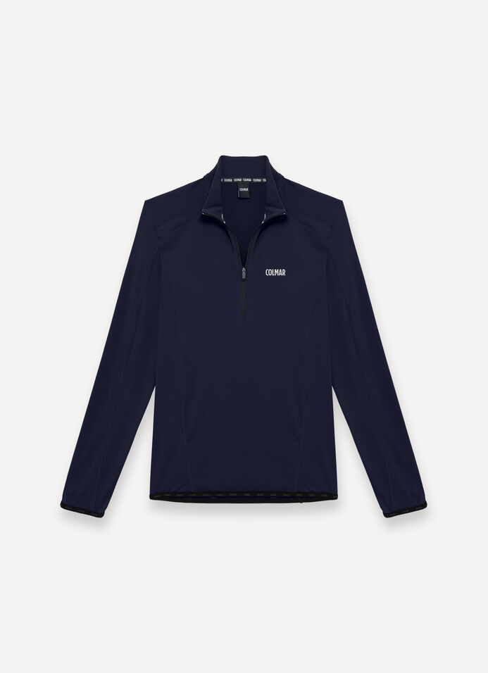 Thermal stretch ski jumper with half-zip image number 4