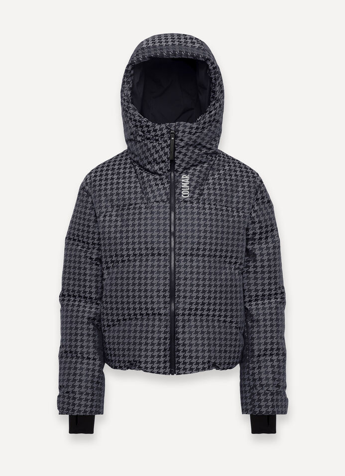 Houndstooth padded ski jacket image number 4