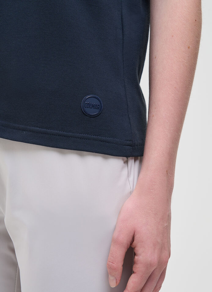 Polo with rounded collar image number 2