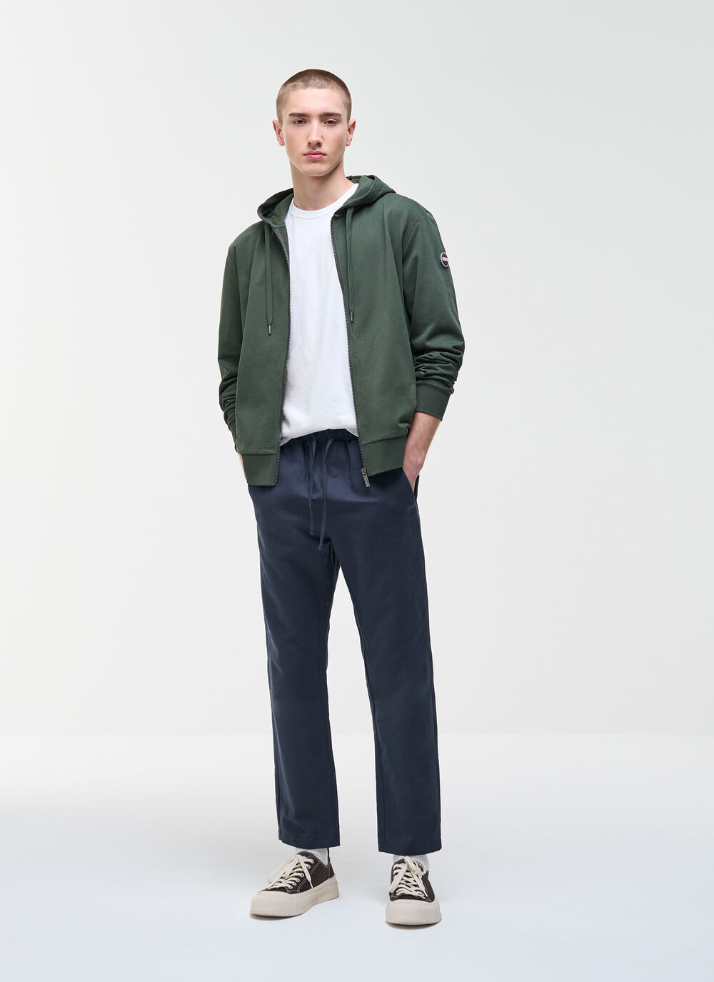 Full-zip hooded sweatshirt image number 1