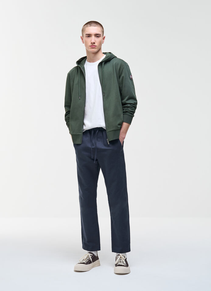 Sweat-shirt avec capuche et zip pleine longueur