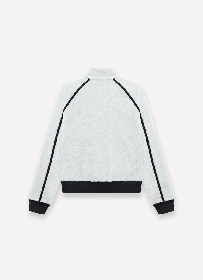 Teddy-effect cropped ski fleece  image number 5