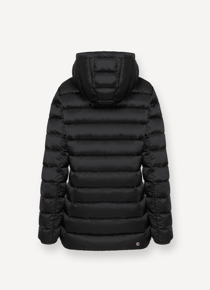 Fitted down jacket with hood image number 5