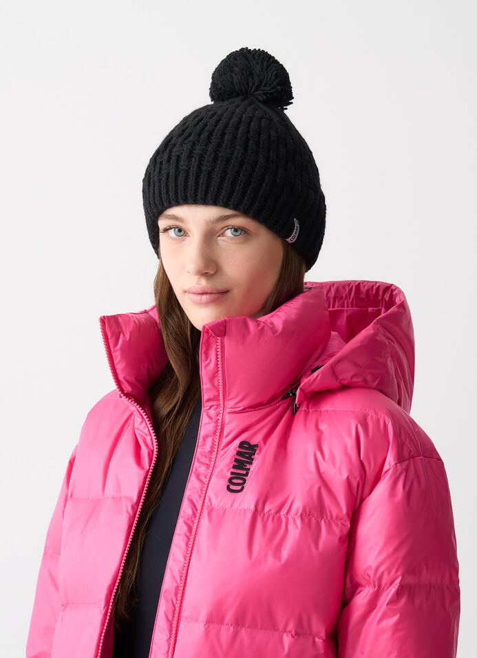 Mütze mit Strickbommel für Damen image number 0