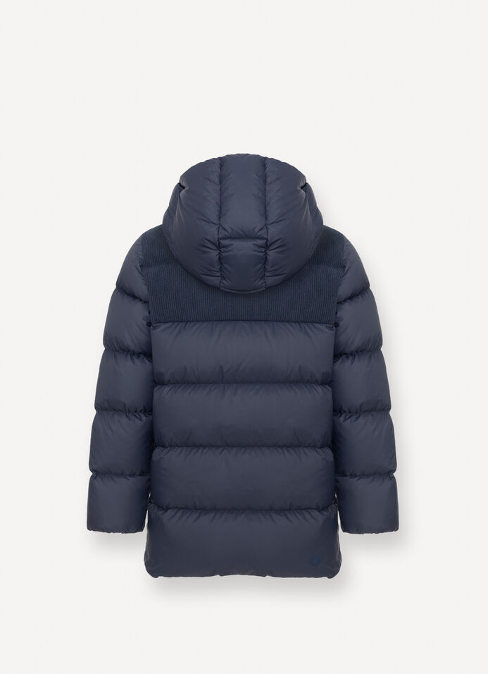 Down-padded parka with corduroy inserts image number 4